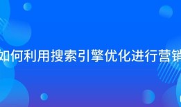 如何利用搜索引擎优化进行营销？