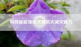 科技赋能强化汛期防灾减灾能力