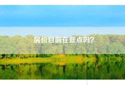 房价目前在低点吗？