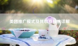 美团推广模式及其收费标准详解