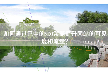如何通过巴中的SEO策略提升网站的可见度和流量？