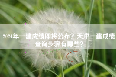 2024年一建成绩即将公布？天津一建成绩查询步骤有哪些？