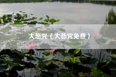 大悲咒（大悲咒免费）