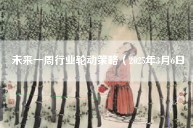 未来一周行业轮动策略（2025年3月6日